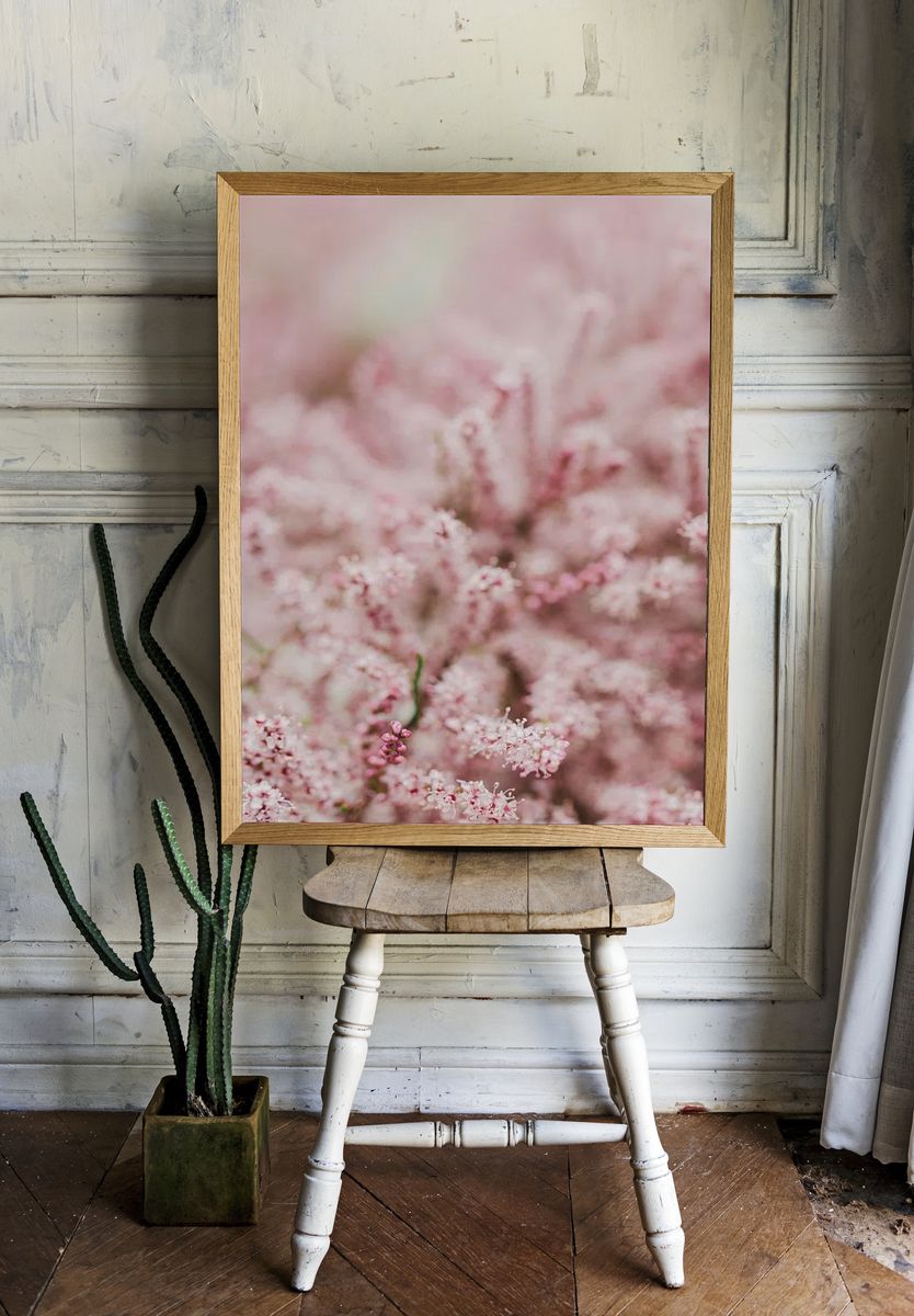 Pink flowers phone wallpaper spring room preview