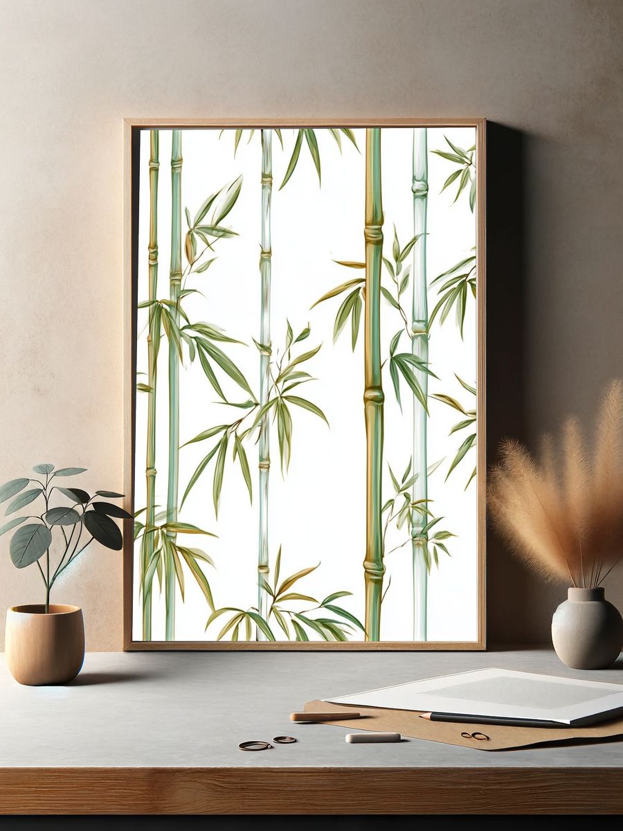 Bamboo Grove Botanical Print. — room view 2