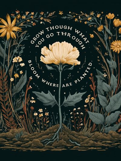 Grow Through What You Go Through Poster.