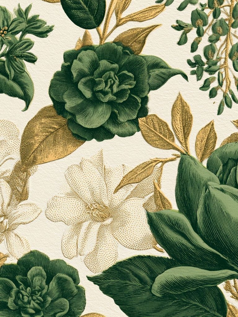 Botanical Floral Pattern Print. poster — botanical art
