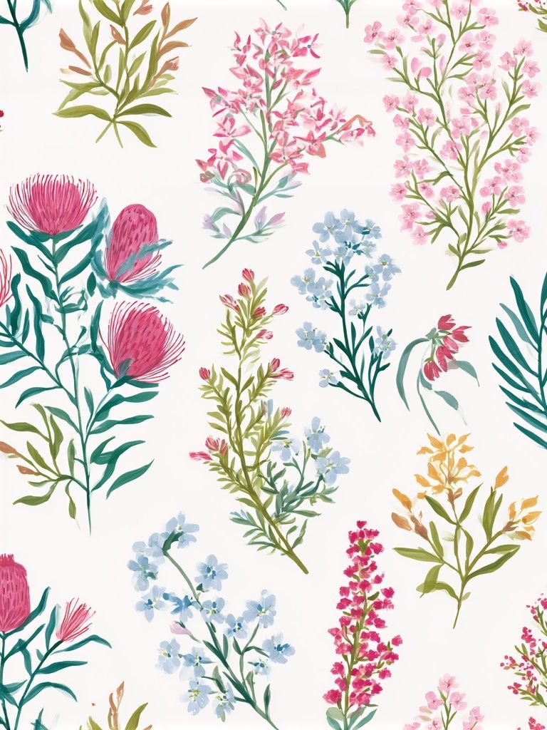 Wildflower Botanical Print. poster — botanical art