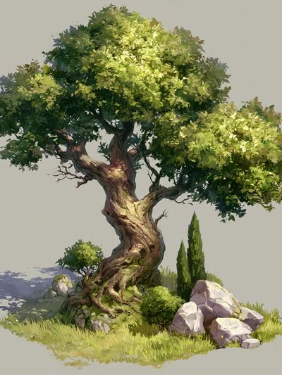 Bonsai Tree Illustration Poster. poster