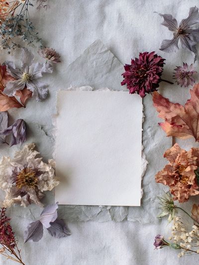 Pressed Flowers Botanical Print.