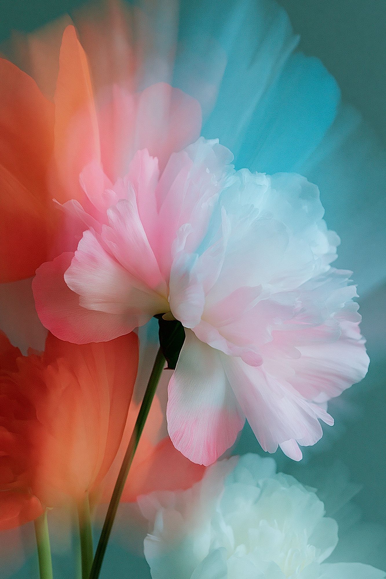 Dreamy Peony Bloom Print. poster detail