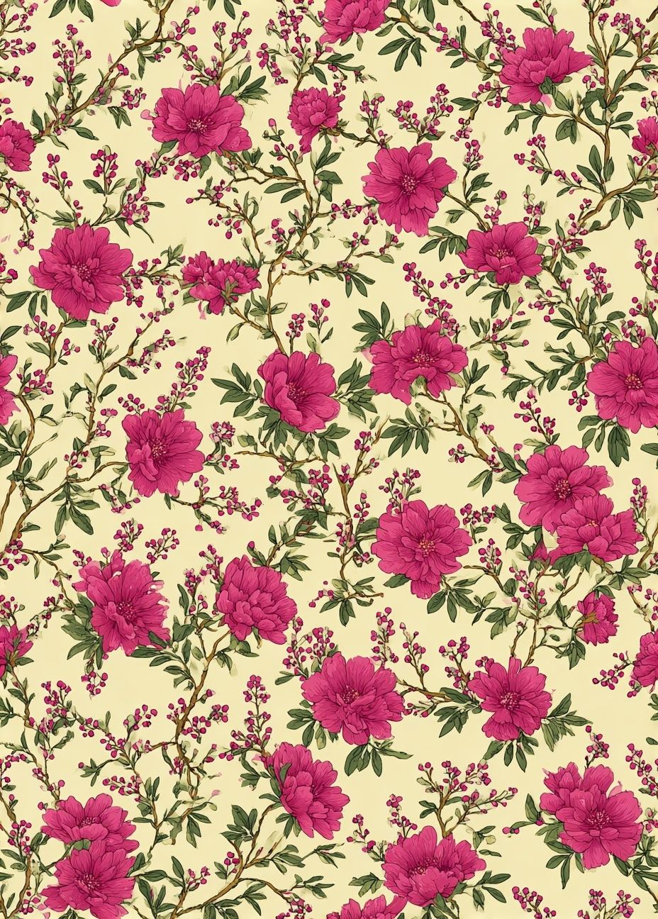Pink Blossom Botanical Print. poster — botanical art