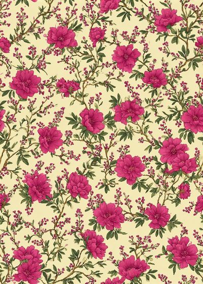 Pink Blossom Botanical Print. poster print