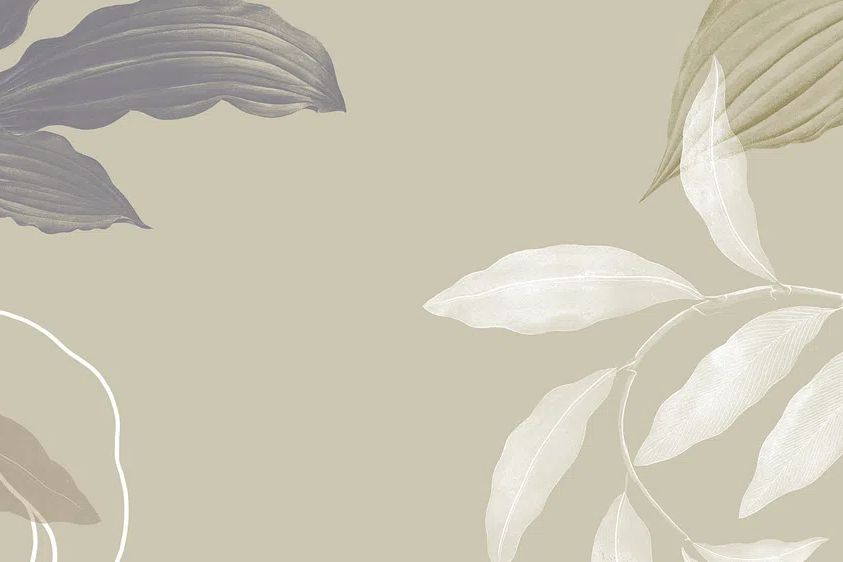 Tropical leafy background illustration. poster — botanical art