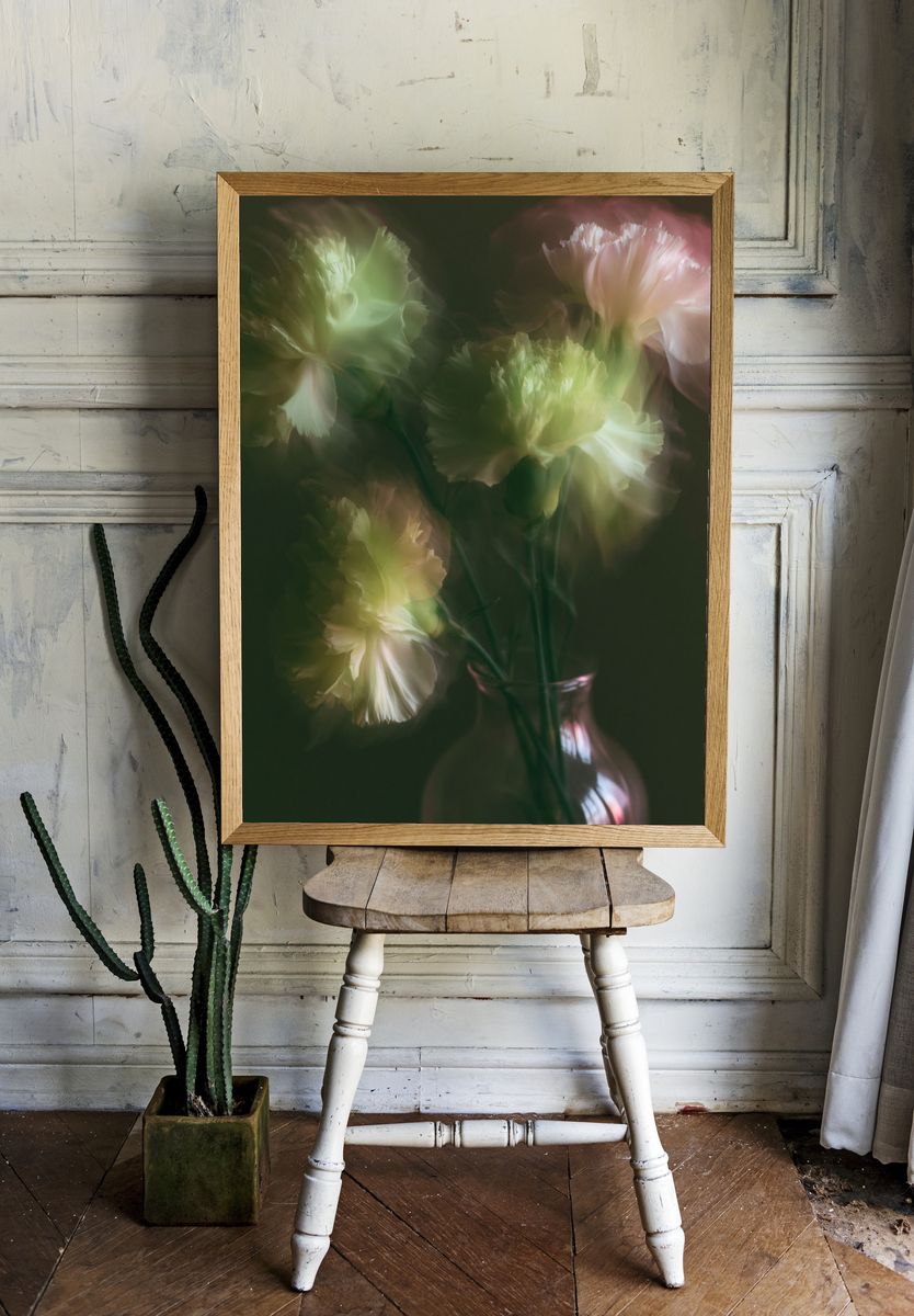 Dreamy Floral Bloom Print. room preview