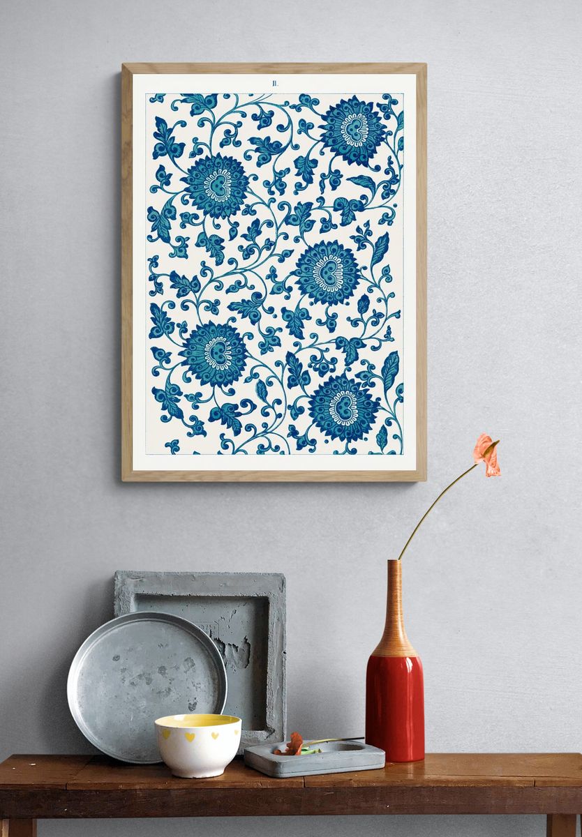 Flower pattern, Examples Chinese Ornament. — room view 3