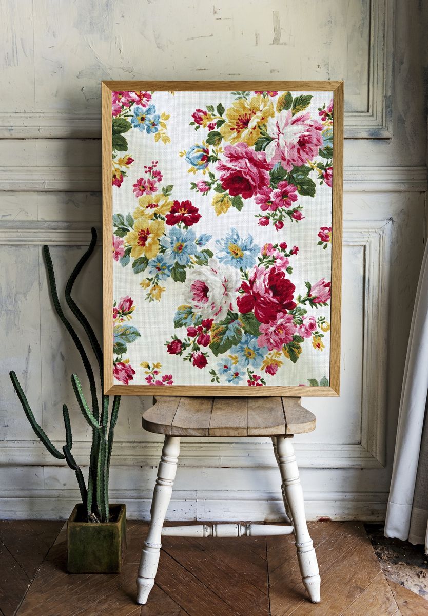 Vintage Floral Pattern Print. room preview
