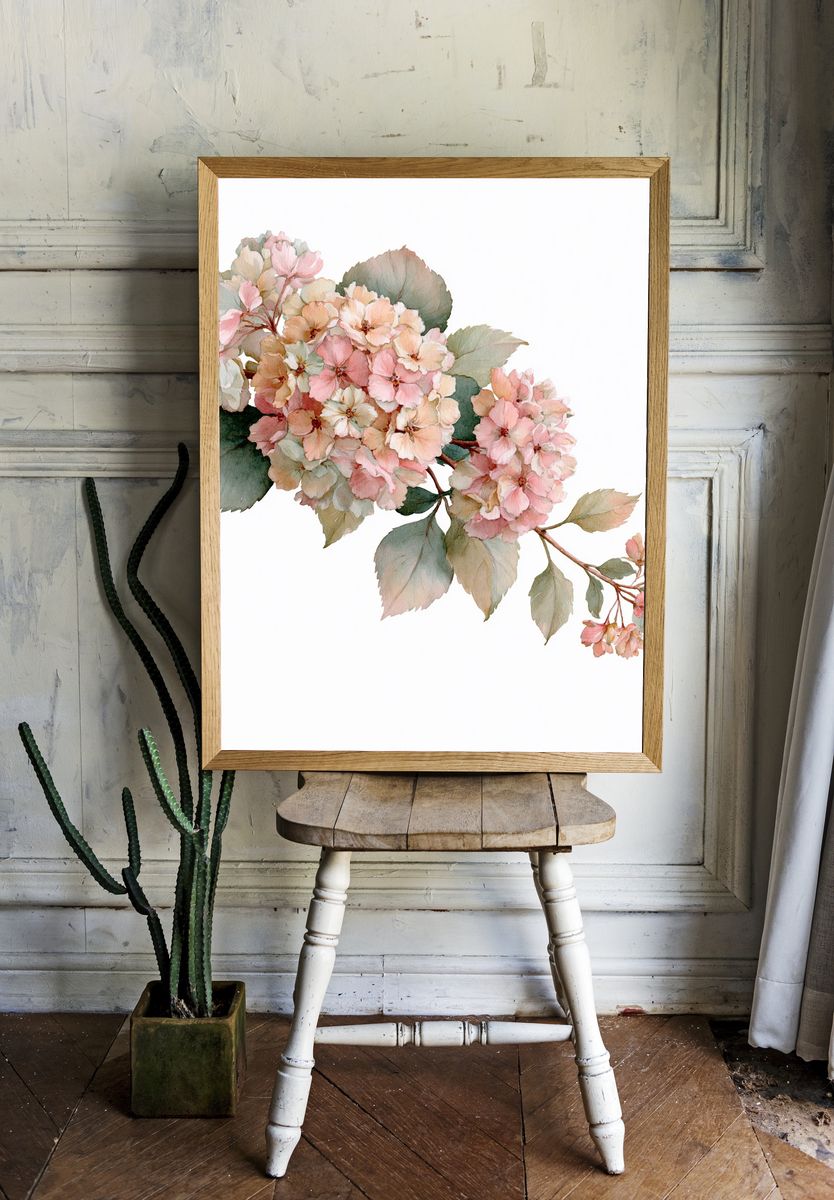 Cherry Blossom Watercolor Print. — room view 1