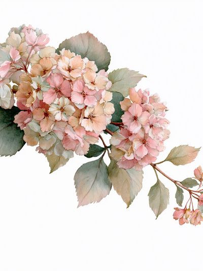 Cherry Blossom Watercolor Print. poster