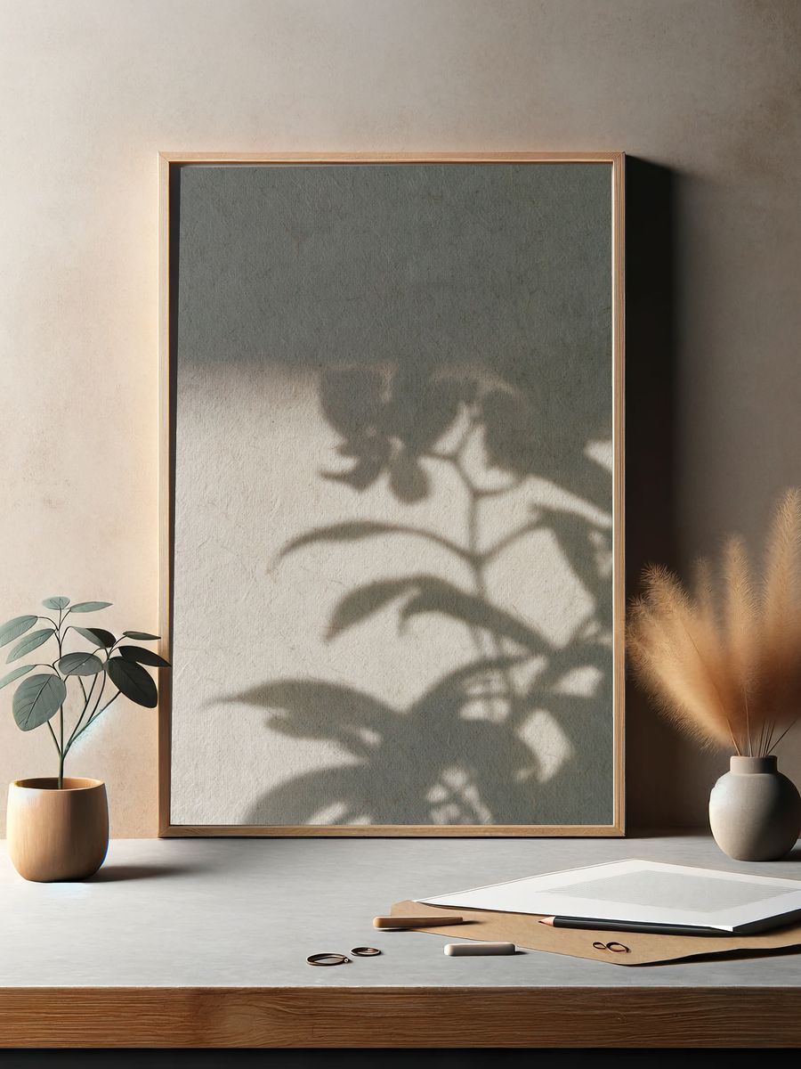 Botanical Shadow Play Print. — room view 2