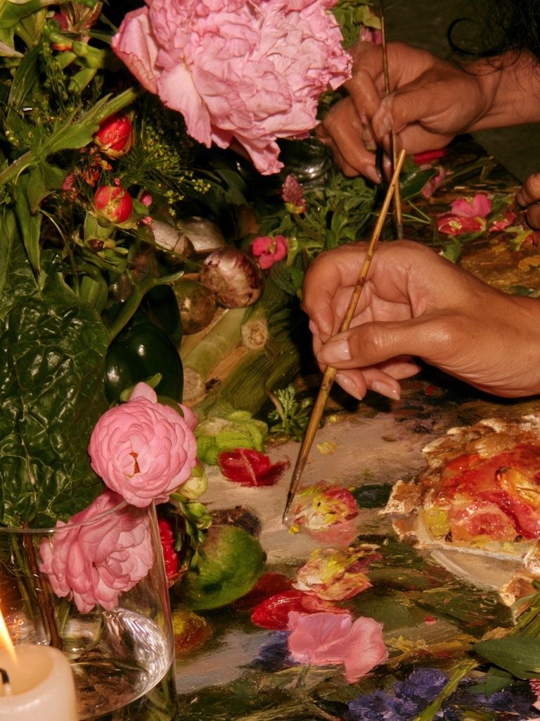 Floral Still Life Painting Poster. poster detail