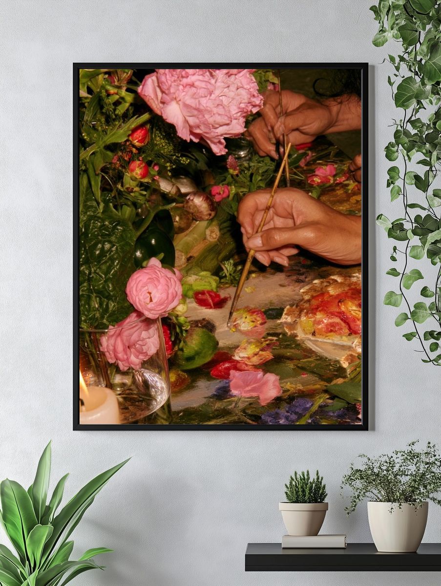 Floral Still Life Painting Poster. — room view 4