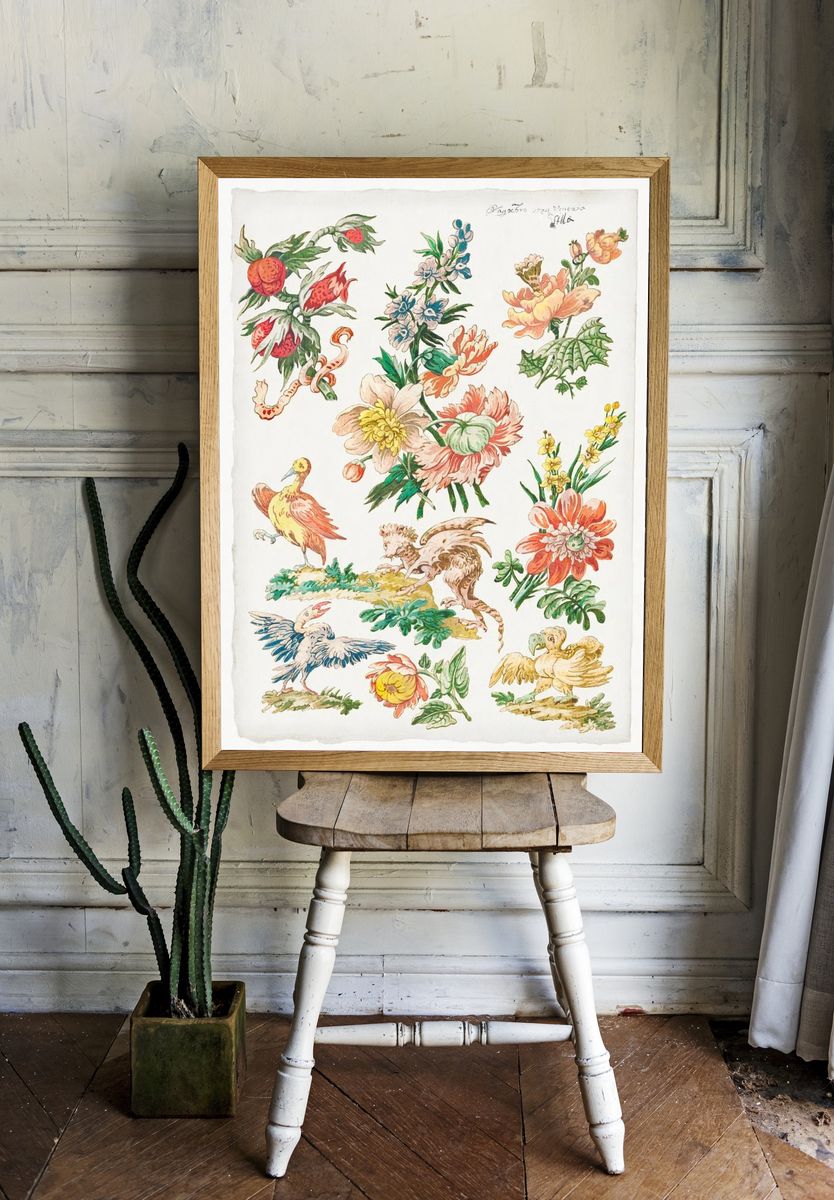 Floral Designs Birds Griffon (1784). — room view 1