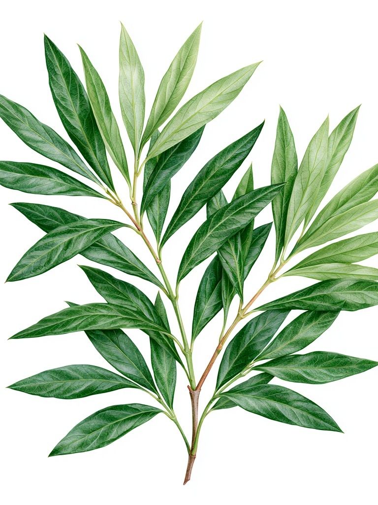 Green Botanical Leaves Print. poster — botanical art