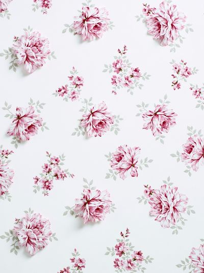 Pink Floral Pattern Poster. poster