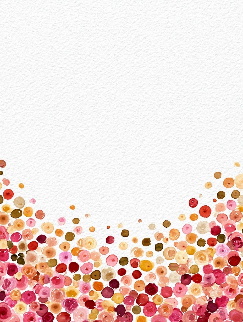 Watercolor Floral Confetti Poster. poster detail
