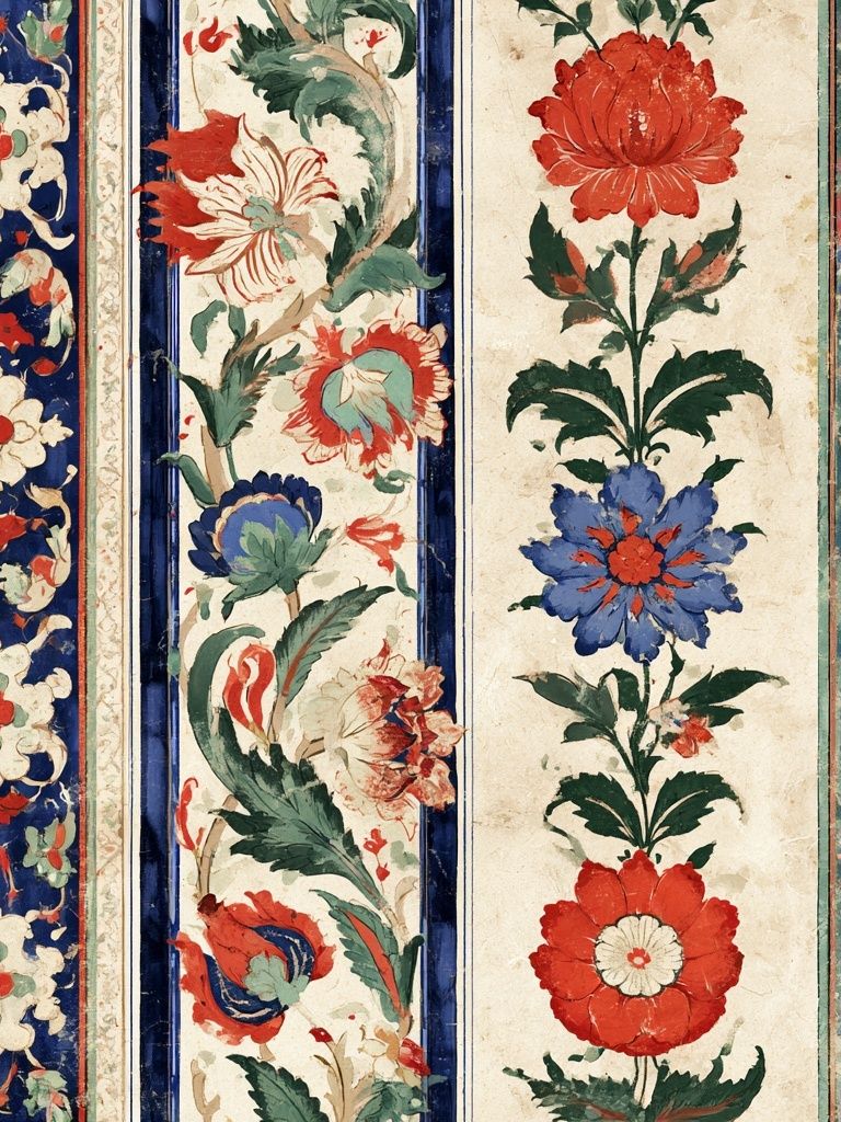 Floral Tapestry Vintage Print. poster detail