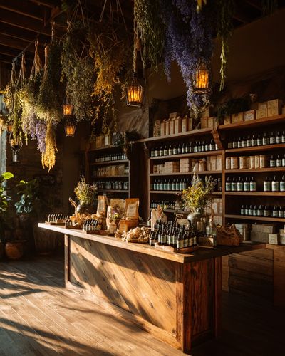 Botanical Apothecary Interior Print. poster