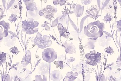Flower computer wallpaper, floral purple. poster