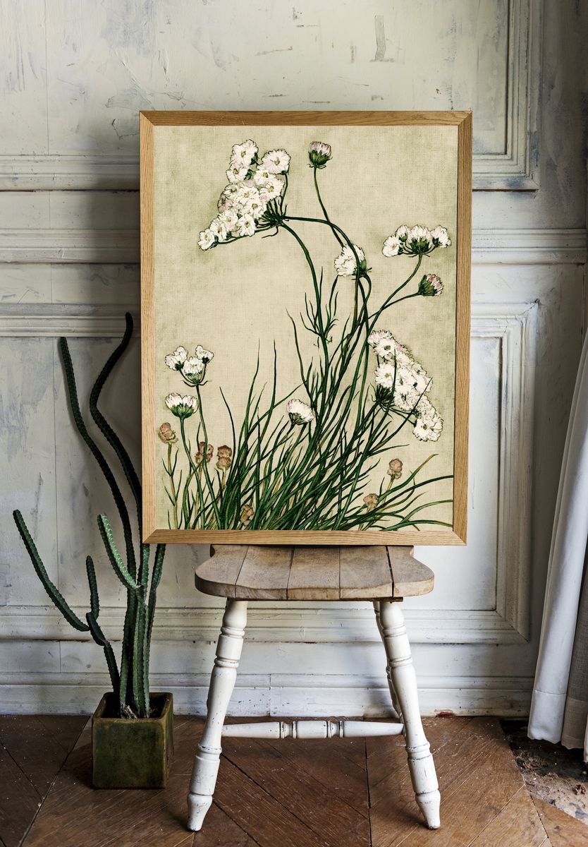 Wildflower Botanical Print. — room view 1