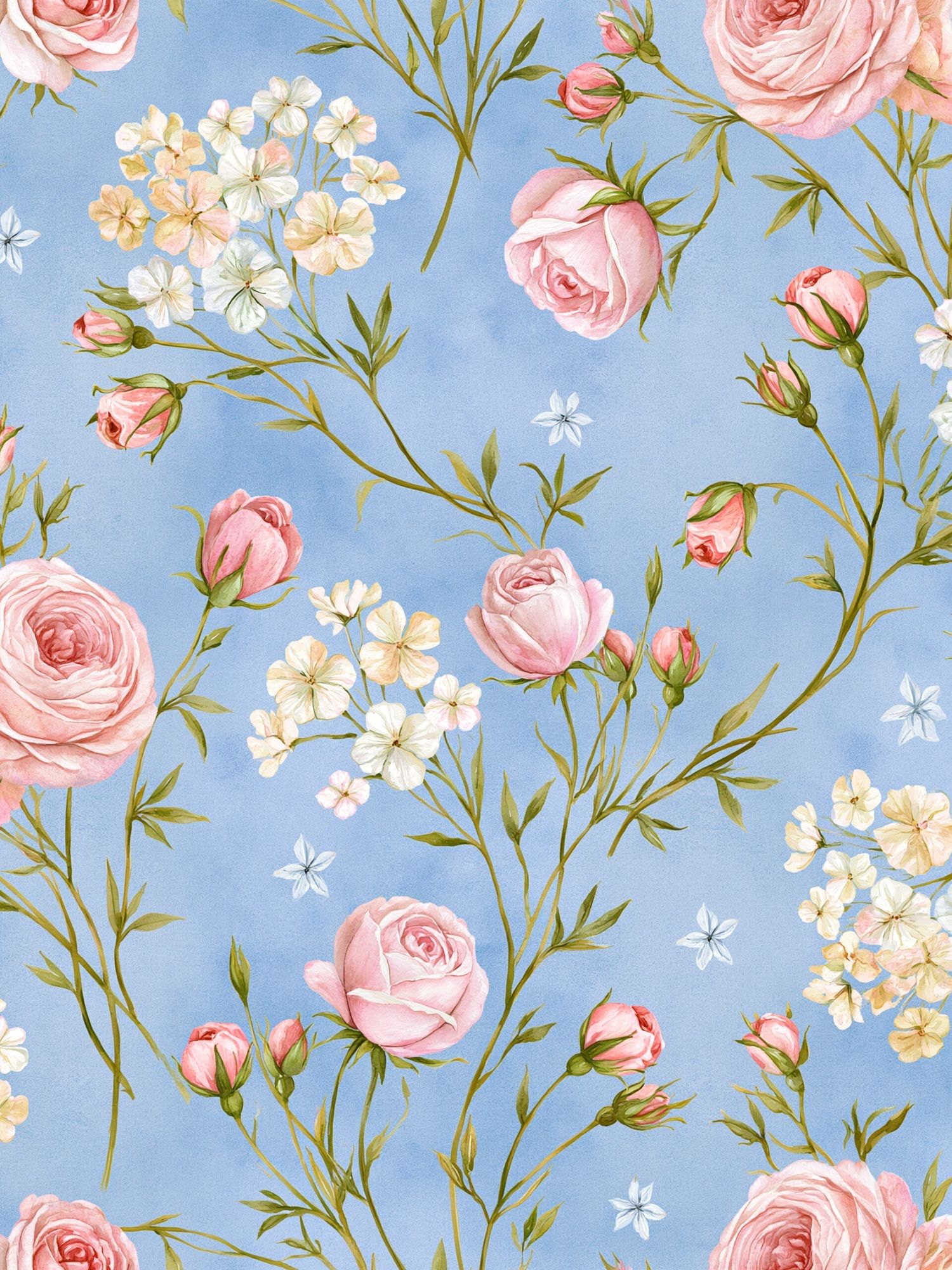 Pastel Floral Garden Botanical Poster. poster — botanical art