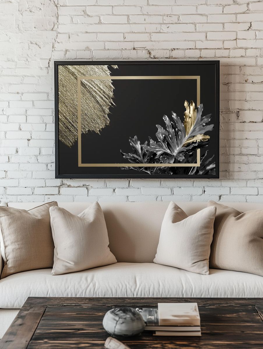 Pomegranate Botanical Print. — room view 1