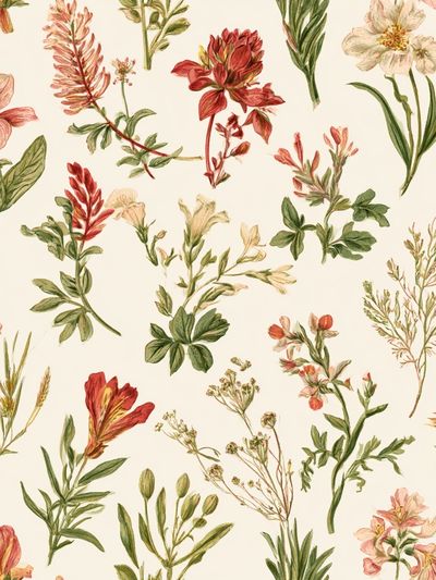 Wildflower Botanical Print. poster