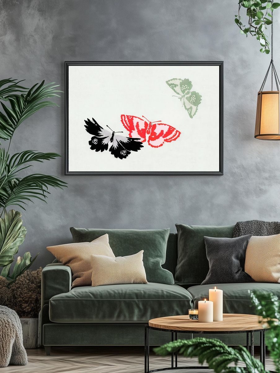 Vintage palm tree illustration. Digitally. — room view 4