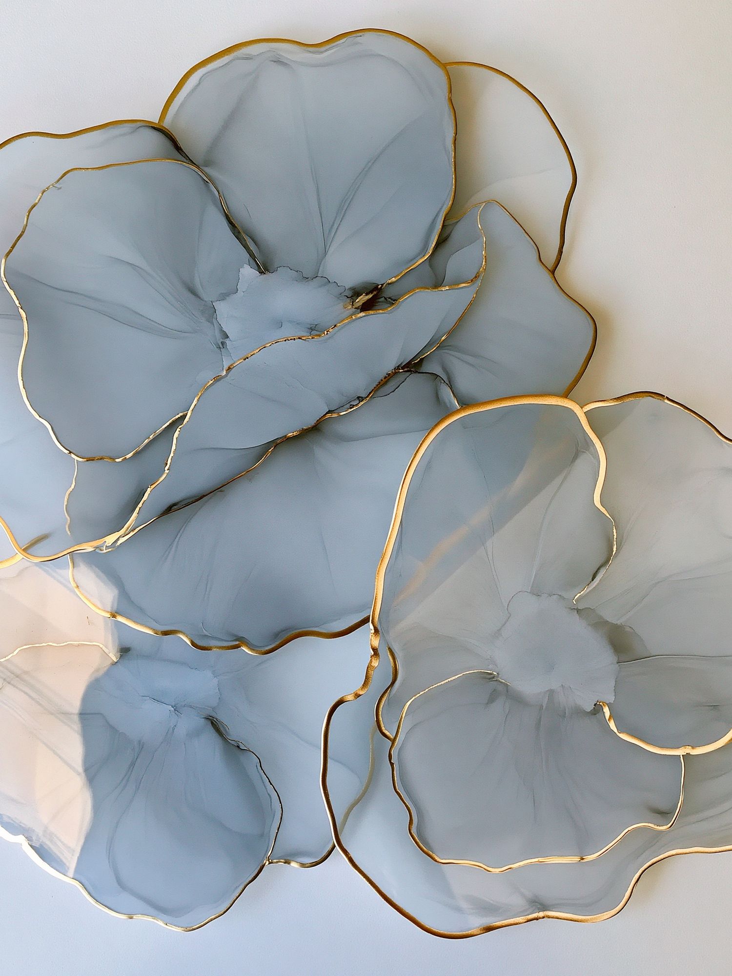 Blue Floral Abstract Poster. poster — botanical art
