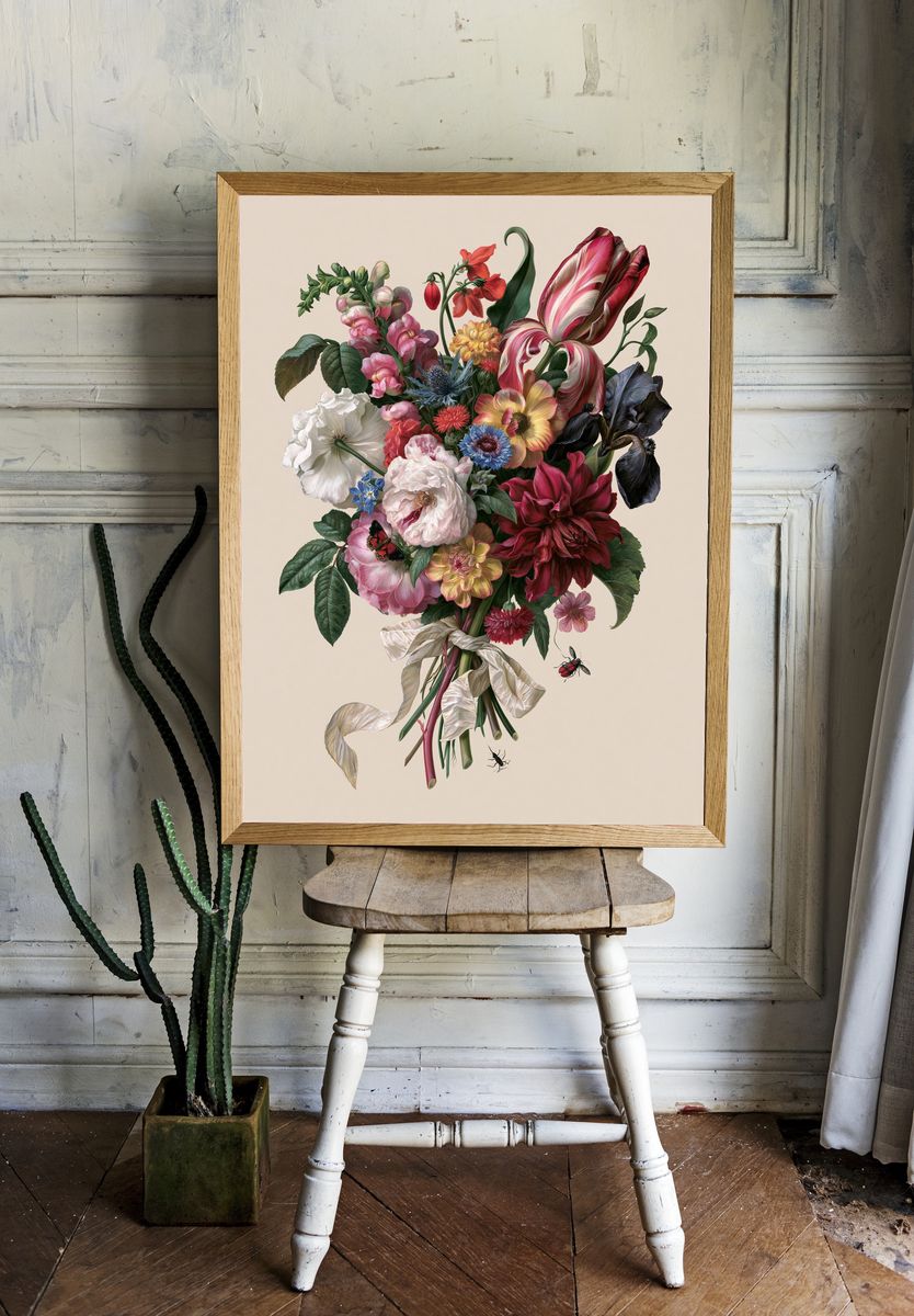 Botanical Bouquet Fine-Art Poster. room preview