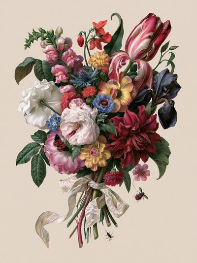 Botanical Bouquet Fine-Art Poster. poster