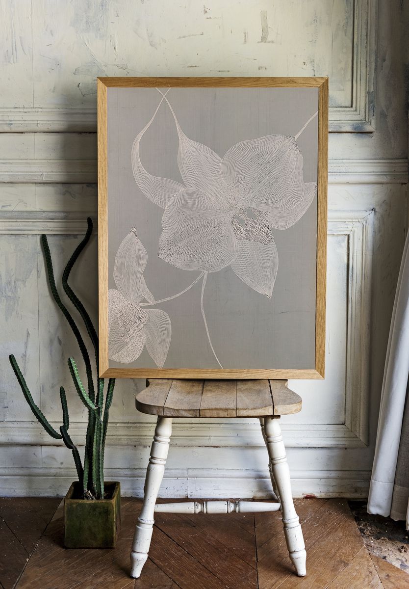 Botanical Linework Print. — room view 1