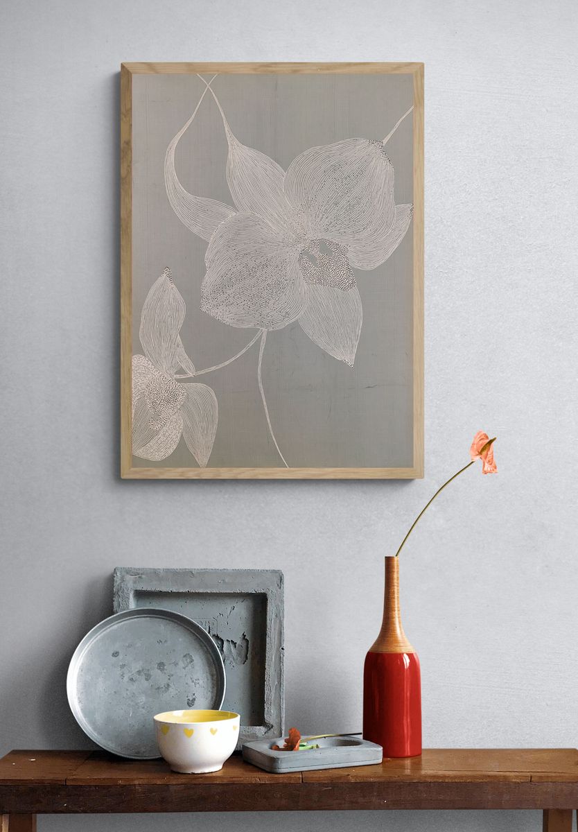 Botanical Linework Print. — room view 3
