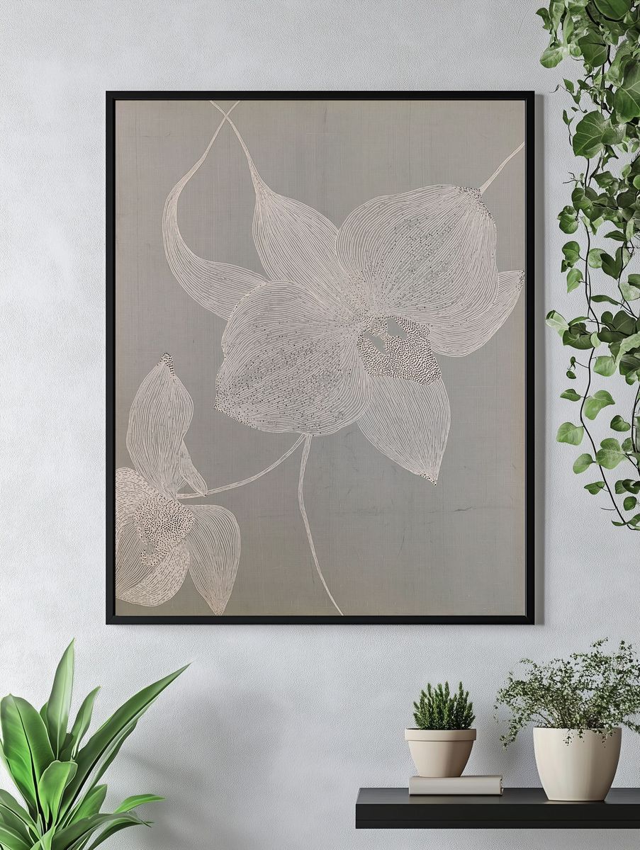 Botanical Linework Print. — room view 4