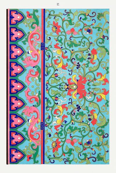 Persian Floral Ornament Print. poster