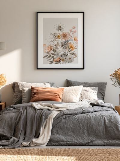 Soft Floral Bouquet Watercolor Print. poster
