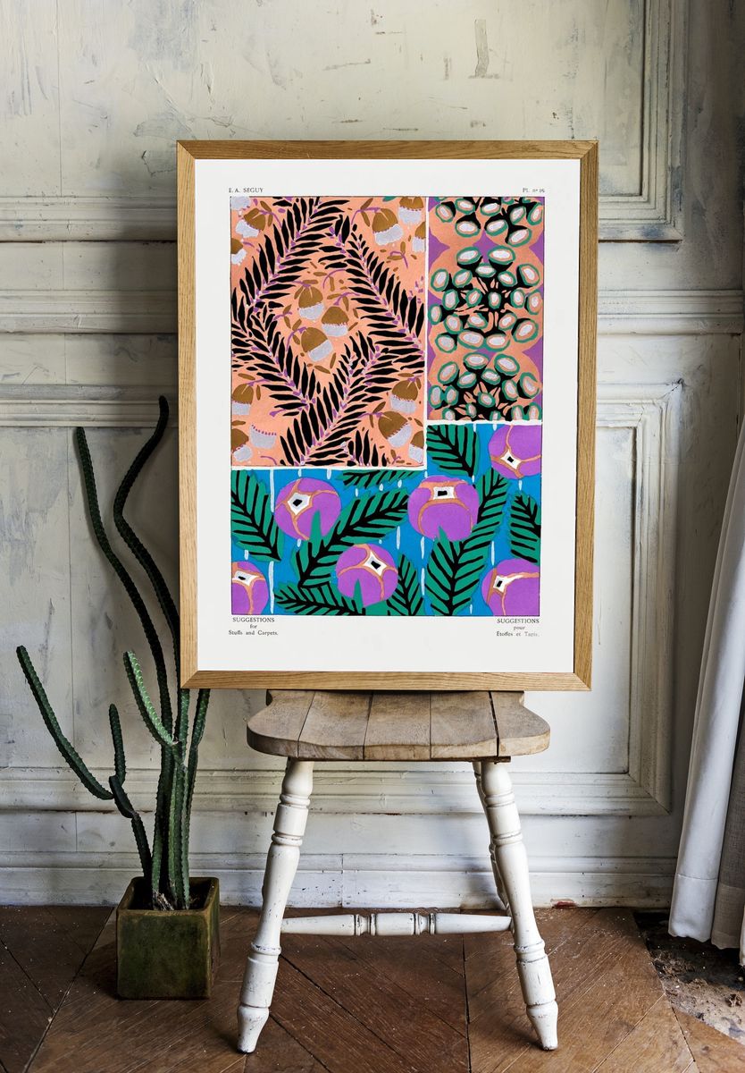 Vintage floral patterns, Art Nouveau. — room view 1