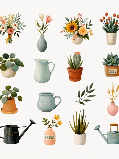 Botanical Still Life Illustration Poster. poster print