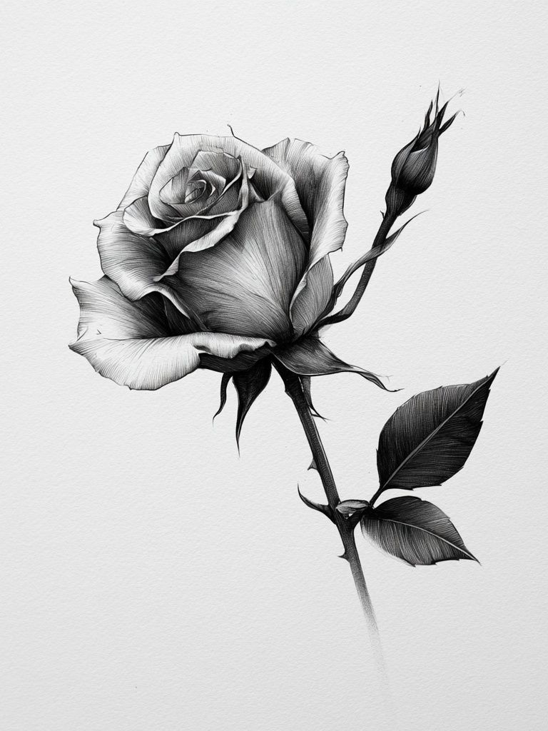 Black Rose Botanical Print. poster — botanical art