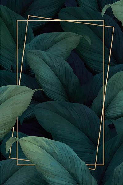 Green tropical leaves patterned poster. poster print