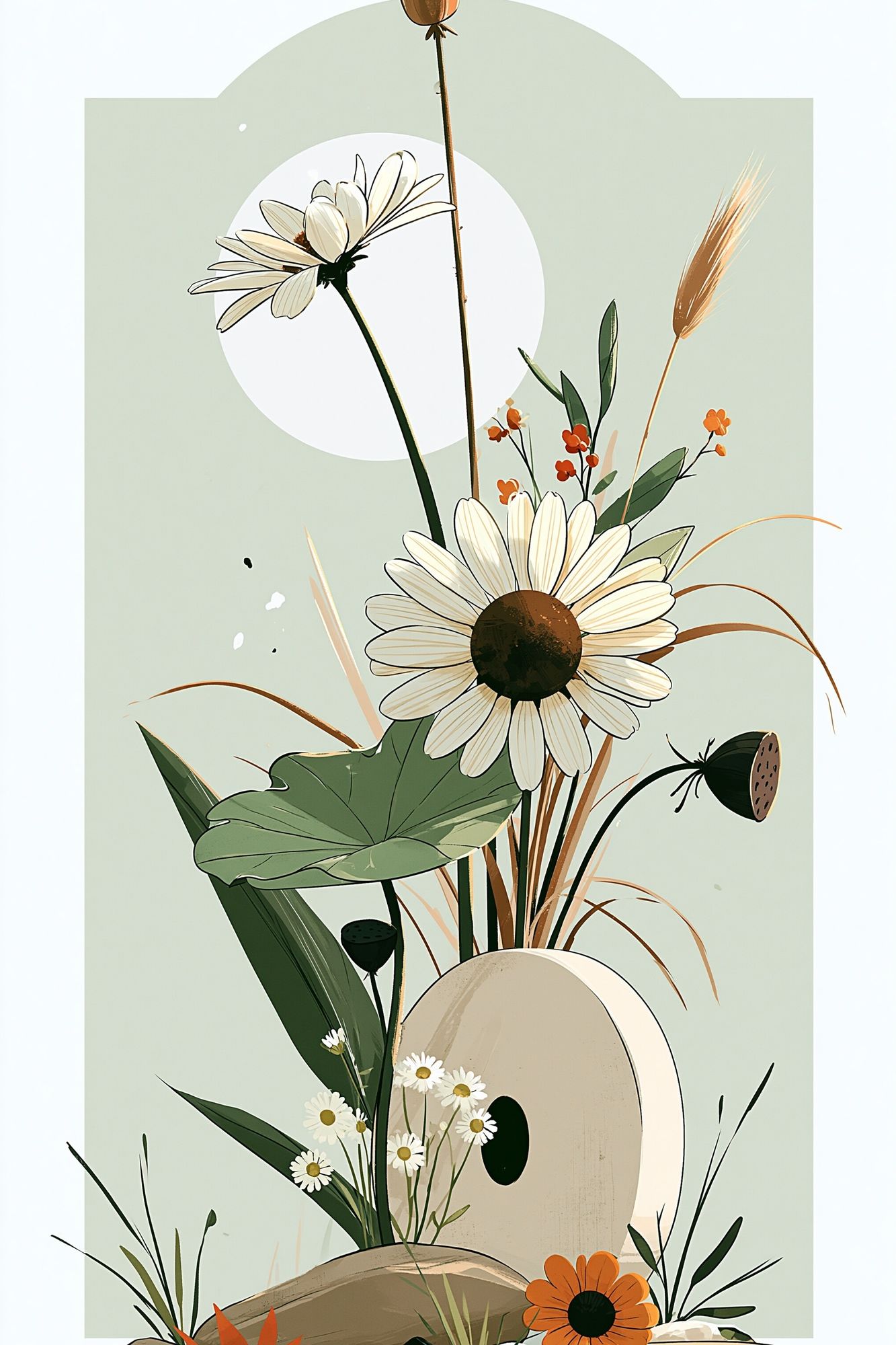 Botanical Still Life Illustration Poster. poster — botanical art