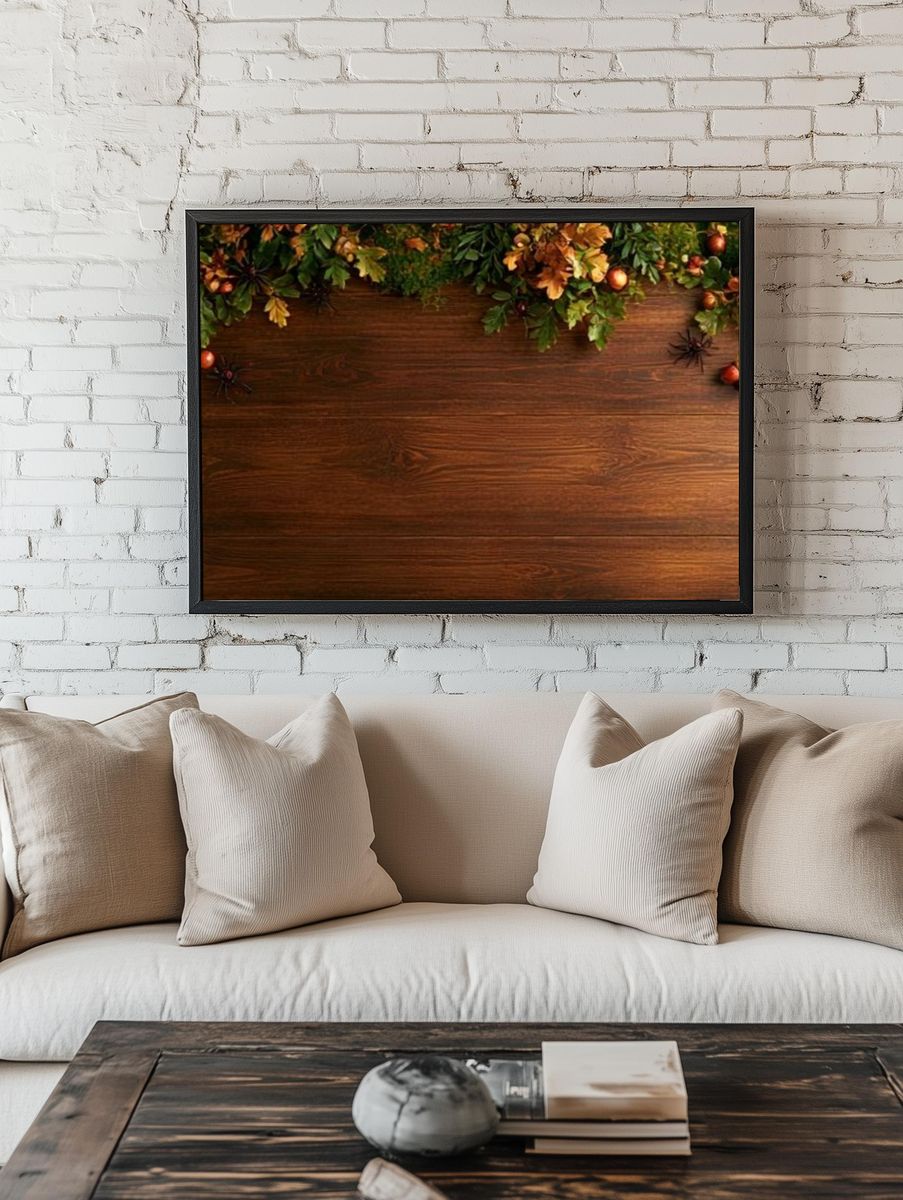 Autumn Harvest Botanical Poster. room preview