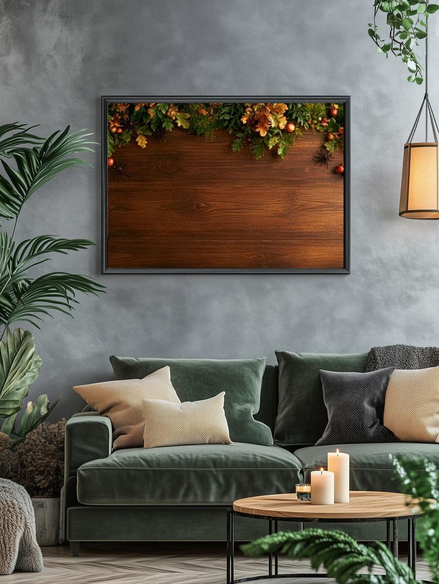 Autumn Harvest Botanical Poster. — room view 4
