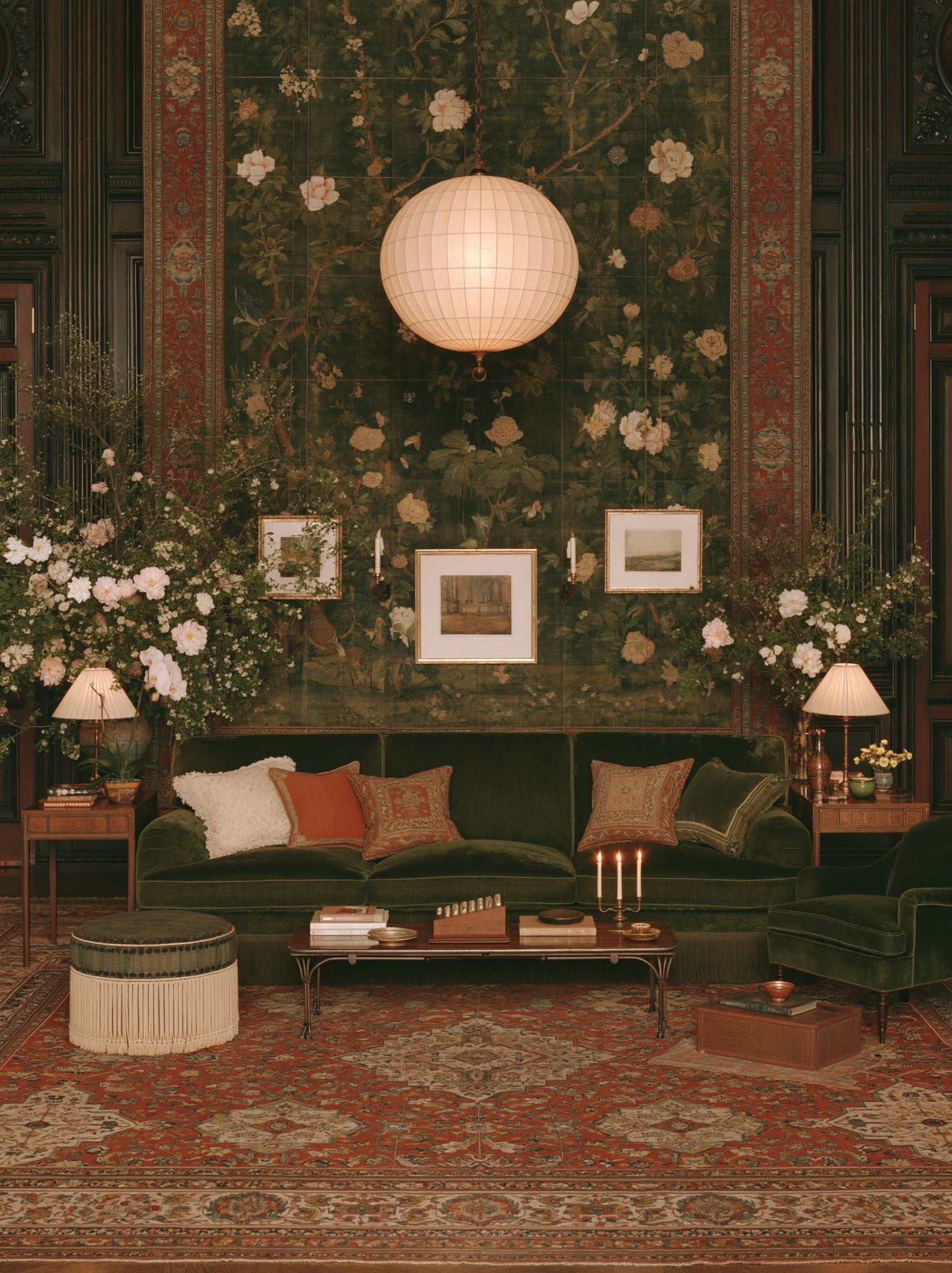 Botanical Velvet Salon Photography Poster. poster detail
