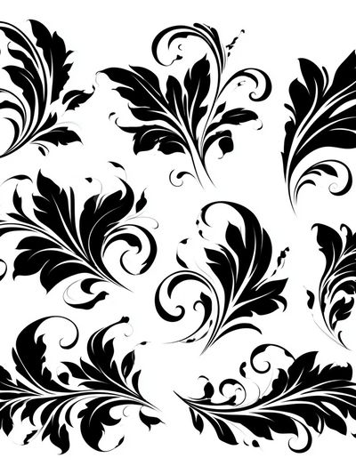 Baroque Floral Ornament Poster.