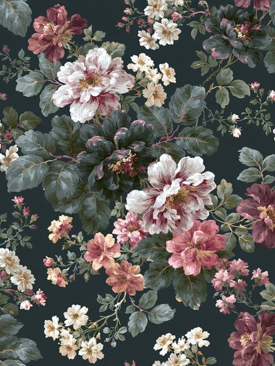 Floral Chinoiserie Pattern Print.