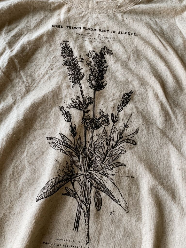 Lavender Botanical Line Art Poster. poster — botanical art